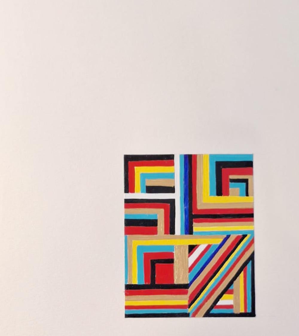 Almo wonders about his identity, the countries he has lived in, his daily routine and how he creates himself. An outsider who has made the world his home, skin, and citizenship, and through his artwork, he safeguards it in an attempt to explore the