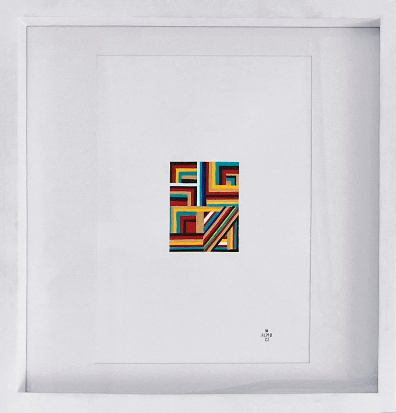 Horizontal and Vertical Movements #1. From The Rectangular Composition Series - Painting by ALMO