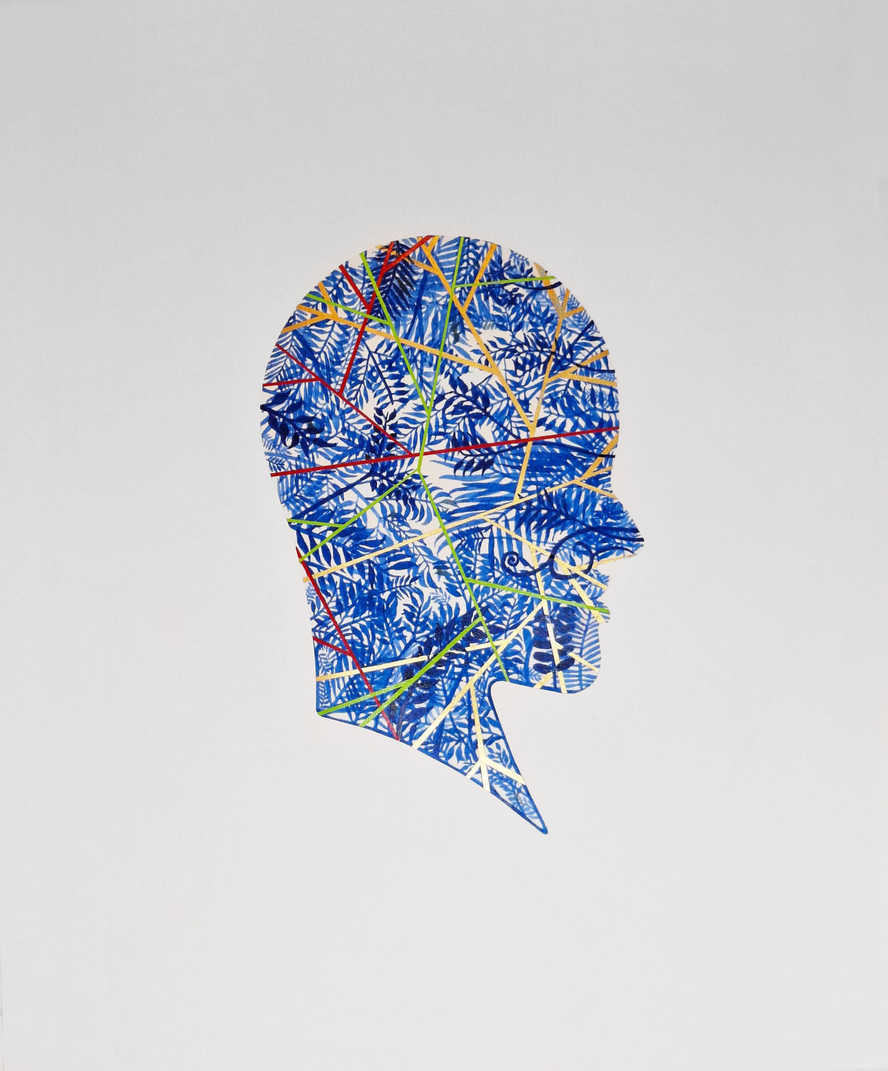 Figurative Painting di ALMO - Invadere #1. Dalla serie Interruzione botanica