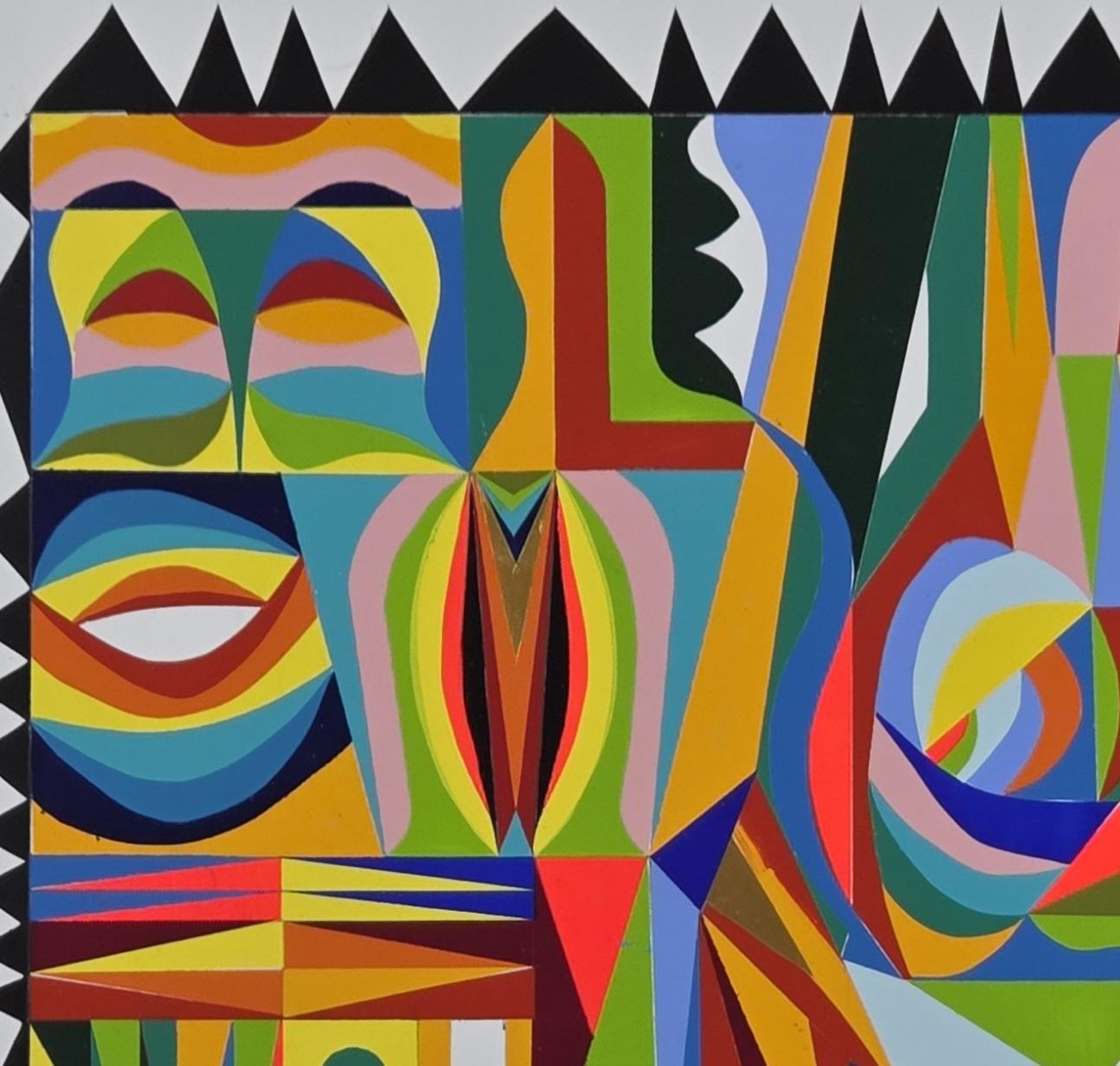 It´s not so quie there. From Abstraction Experiments Series - Gray Abstract Painting by ALMO