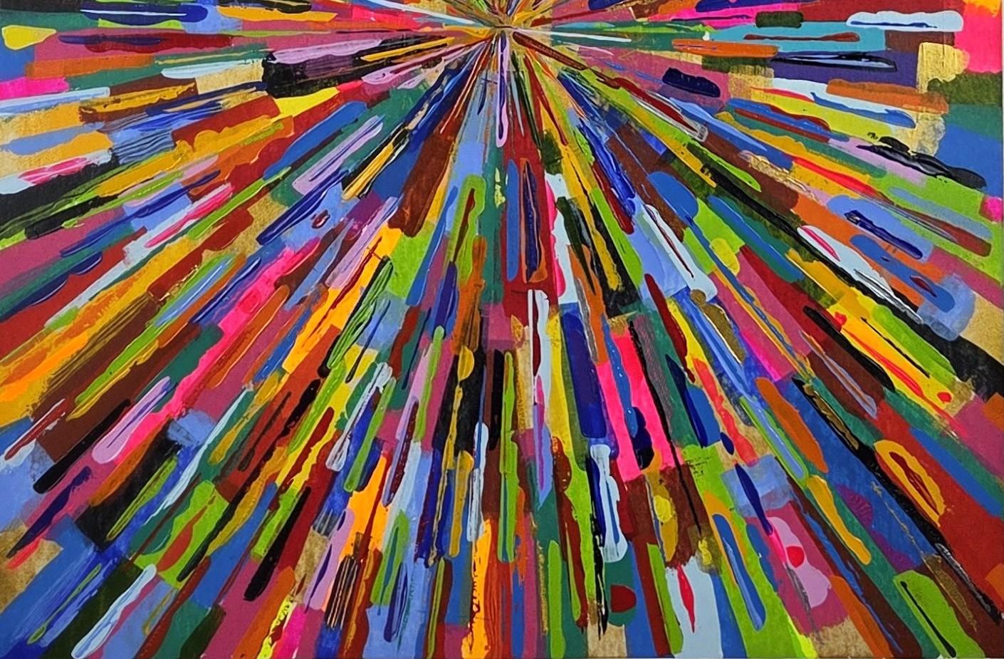 Non c'è nulla di veramente importante. Dalla serie di esperimenti di astrazione - Abstract Painting Marrone di ALMO