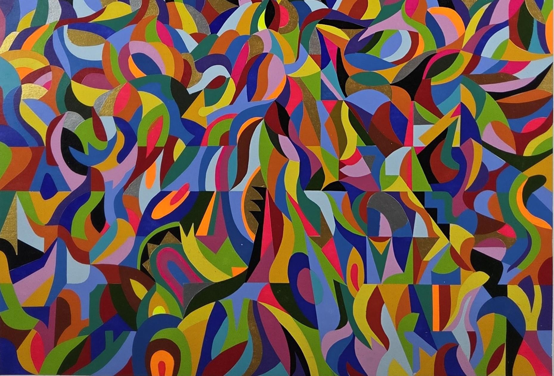 O meu jardim nos tropicos. From Abstraction Experiments Series - Brown Abstract Painting by ALMO