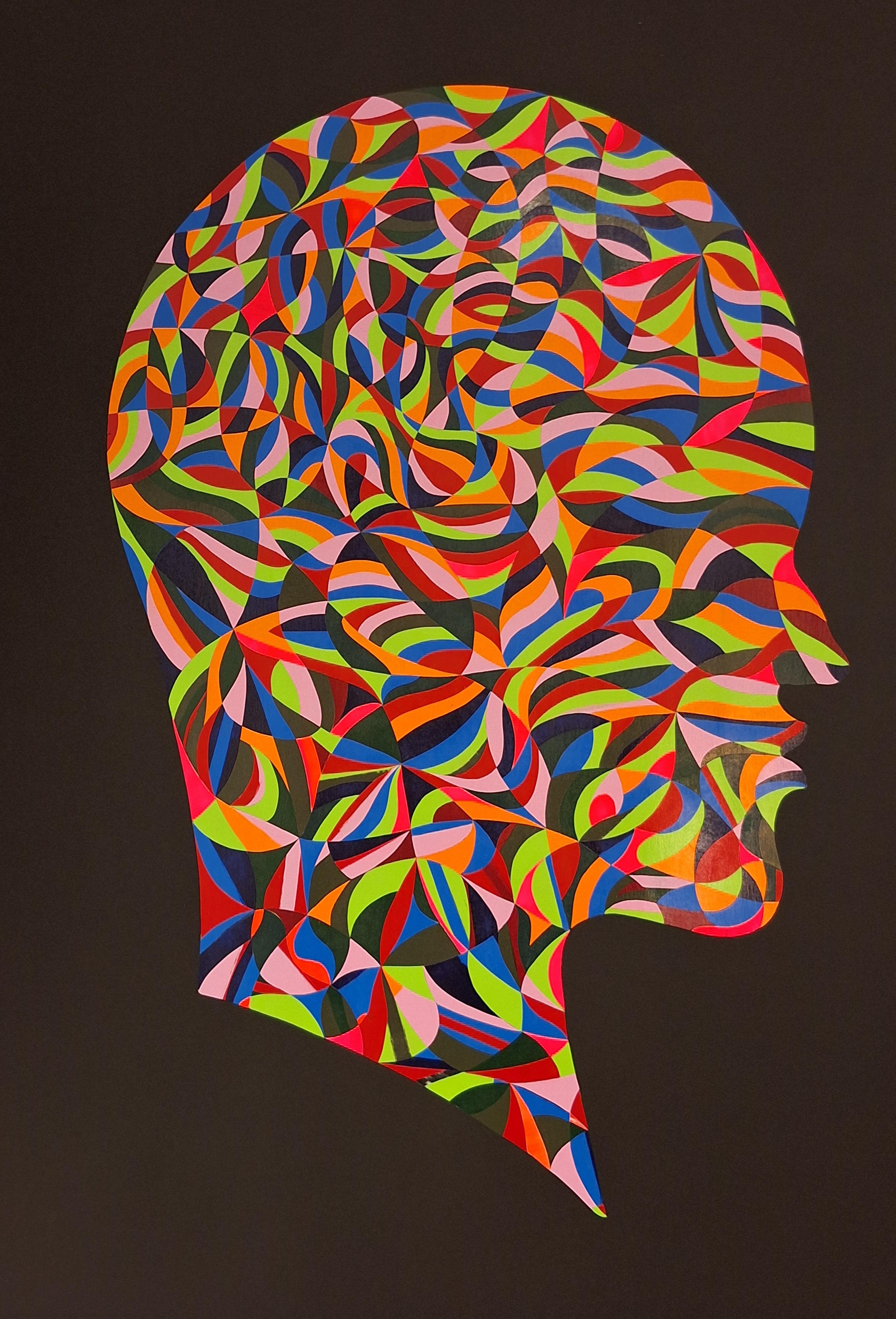 Díptico de la serie Cabeza geométrica - Painting de ALMO