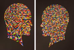 Diptych from Geometric Head Series