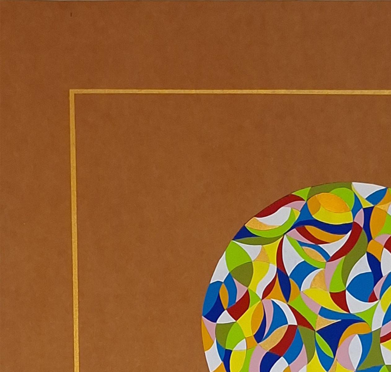 Movimenti Ondulari #1. Dalla serie delle teste geometriche - Painting di ALMO