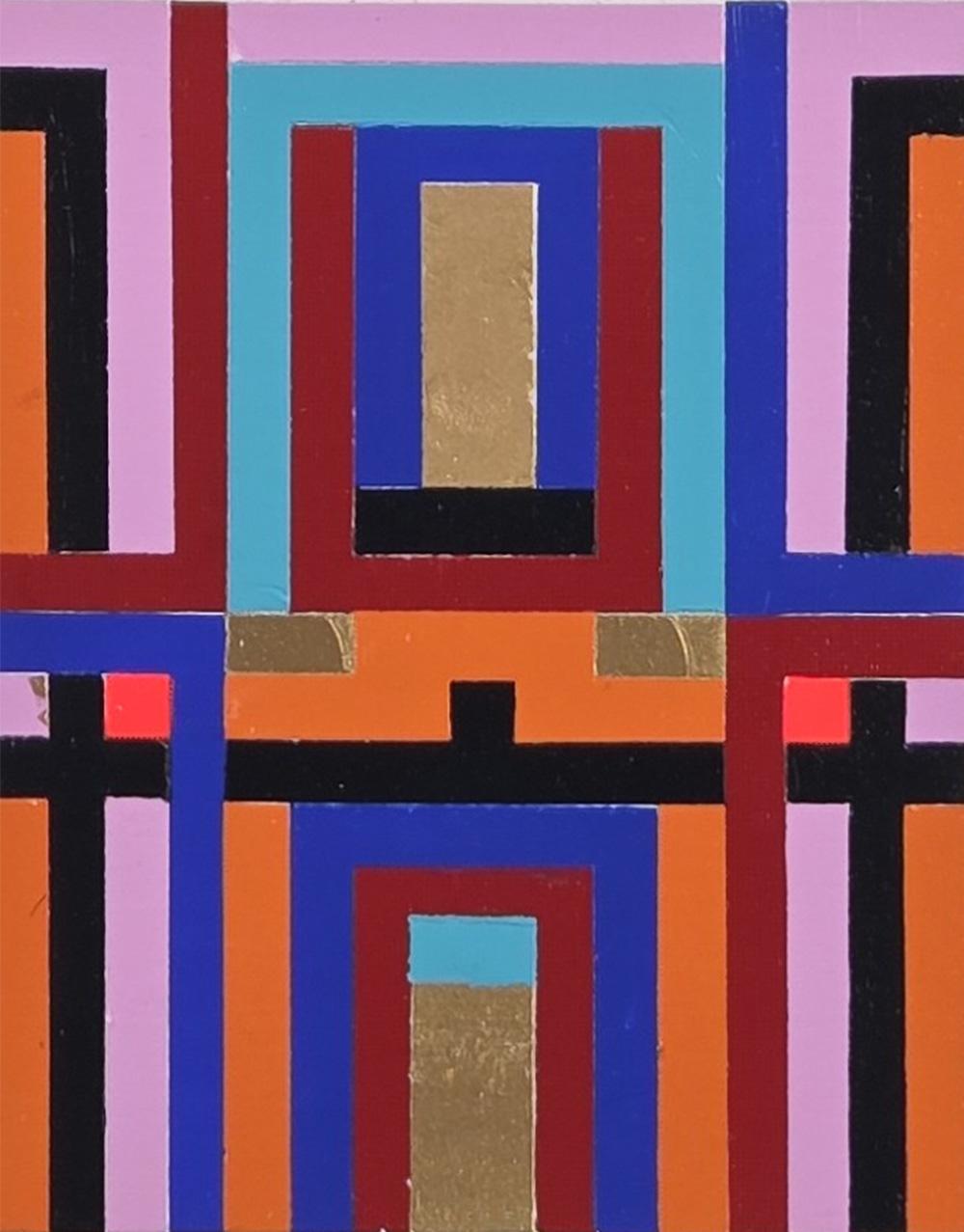 Open the door. From The Rectangular Composition Series - Contemporary Painting by ALMO