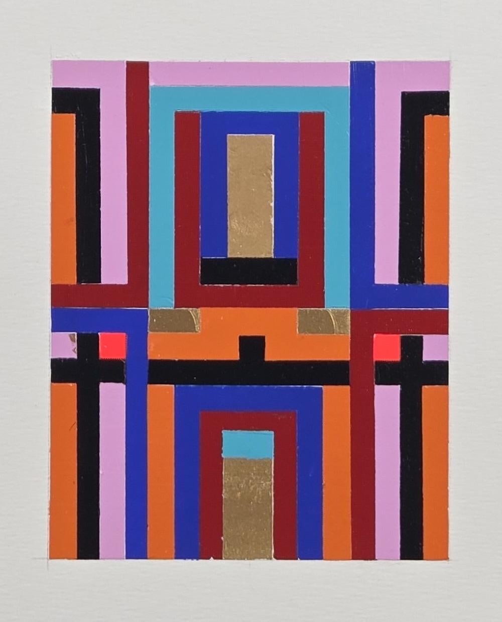 Open the door. From The Rectangular Composition Series - Painting by ALMO