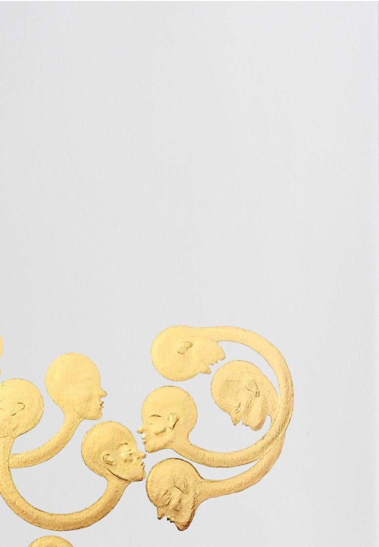 Presenza #1. Dalla serie Ex-voto d'oro - Painting Contemporaneo di ALMO