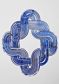 Prussian Blue Movement #3. From The Prussian Blue Series