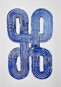 Prussian Blue Movement #5. From The Prussian Blue Series