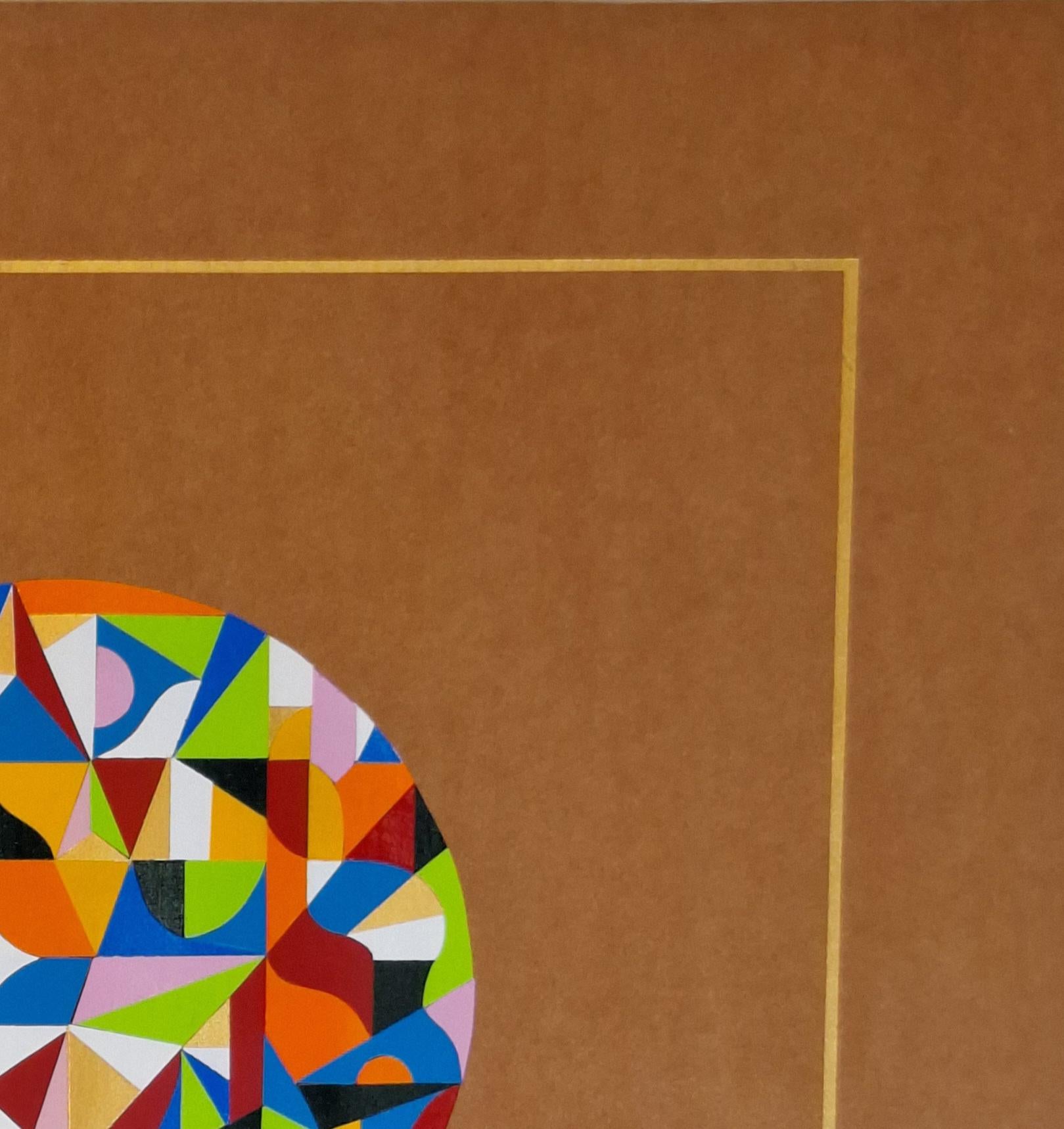 Progressione radiale #1. Dalla serie delle teste geometriche - Painting di ALMO