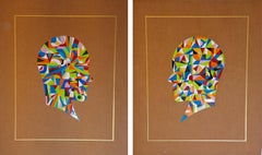 Radial Progression #2 and #1. From The Geometric Head Series