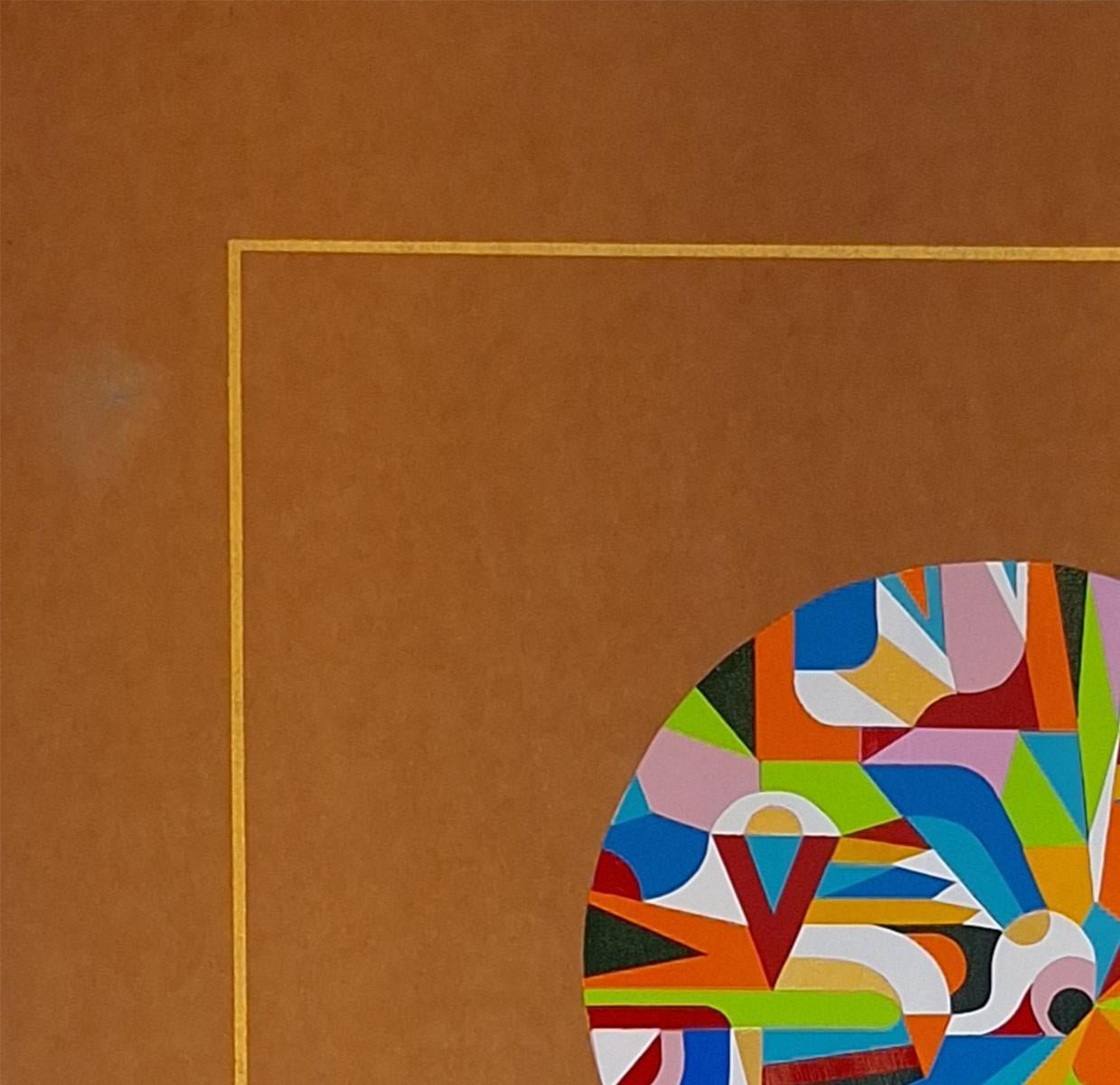 Radial progression #2. From The Geometric Head Series - Painting by ALMO
