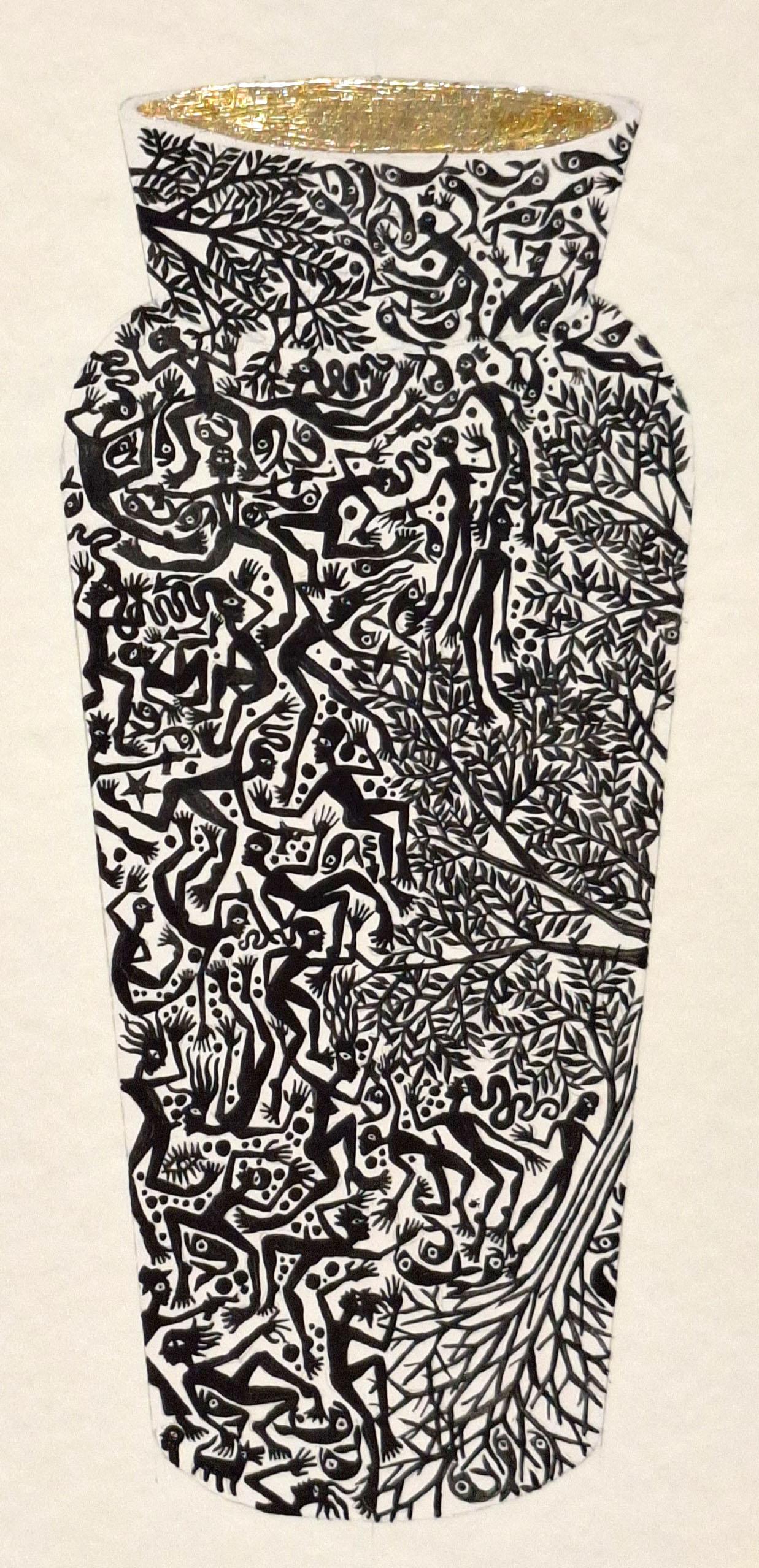Recipiente #1. Dalla serie Vaso - Painting Contemporaneo di ALMO