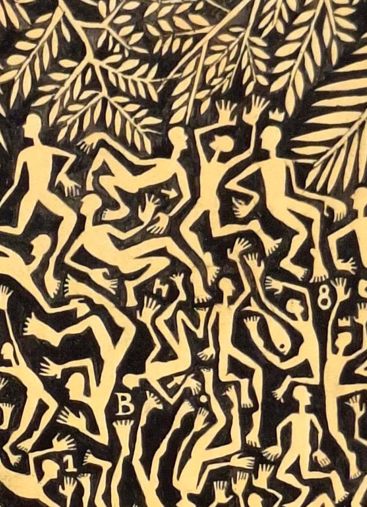 Almo wonders about his identity, the countries he has lived in, his daily routine and how he creates himself. An outsider who has made the world his home, skin, and citizenship, and through his artwork, he safeguards it in an attempt to explore the