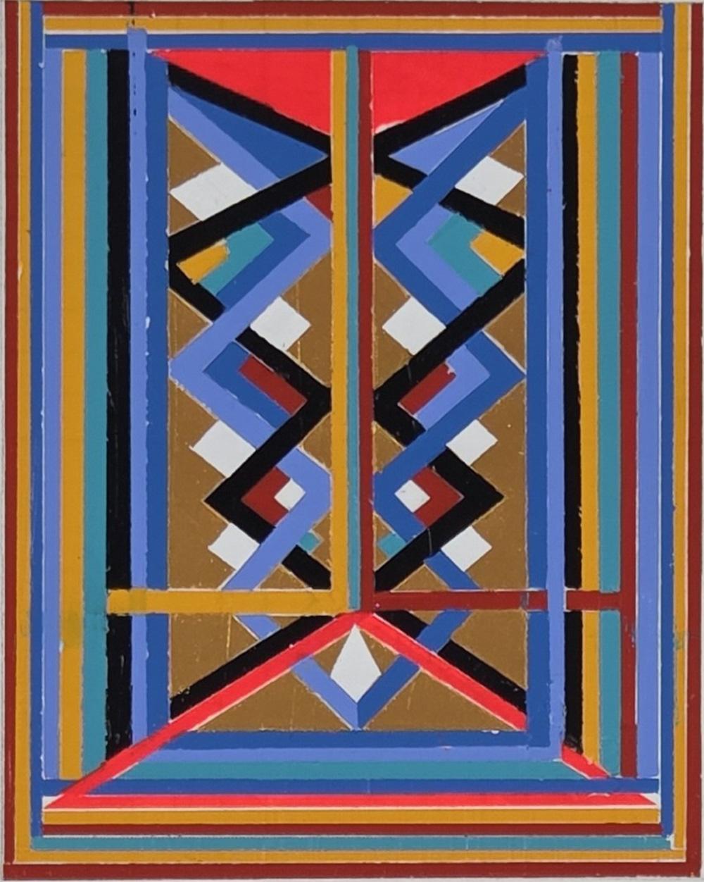 Red Allert. From The Rectangular Composition Series For Sale 1