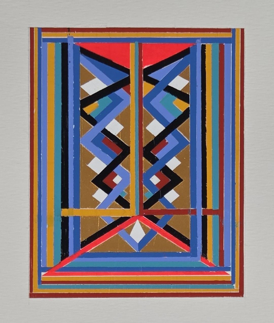 Red Allert. From The Rectangular Composition Series For Sale 2