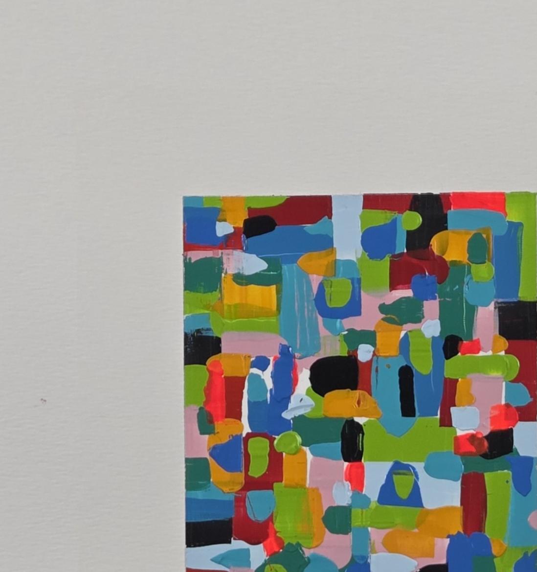 Resist. From The Rectangular Composition Series - Contemporary Painting by ALMO