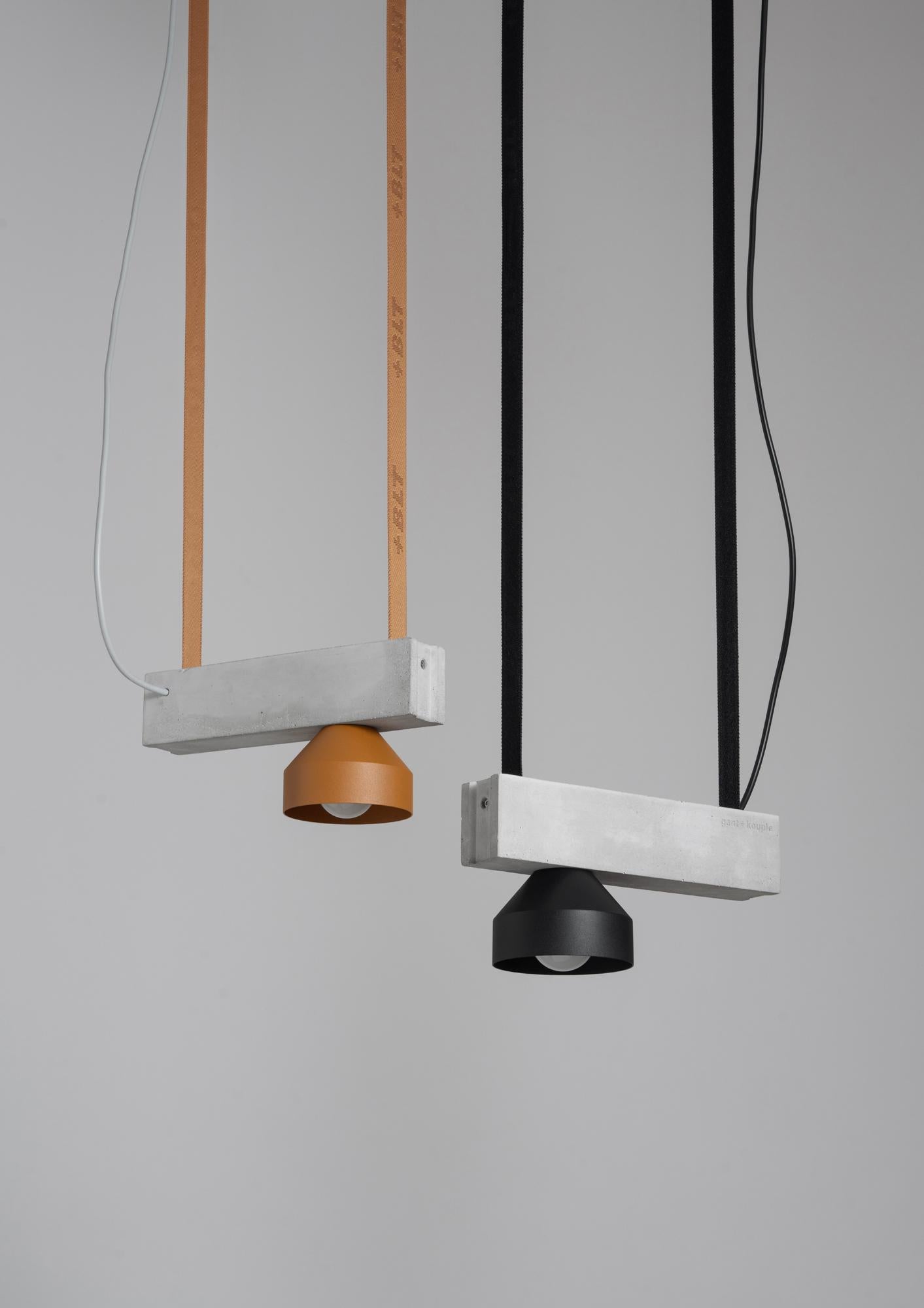 Almond Block Pendant Lamp by +kouple For Sale 2