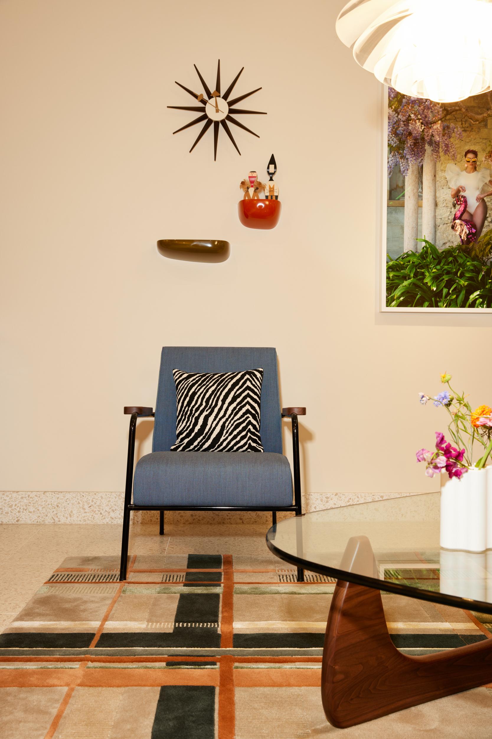 Wool Almond Coral Rug by Volver Studios For Sale