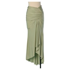 Almond green draped jersey skirt ALEXANDRE VAUTHIER