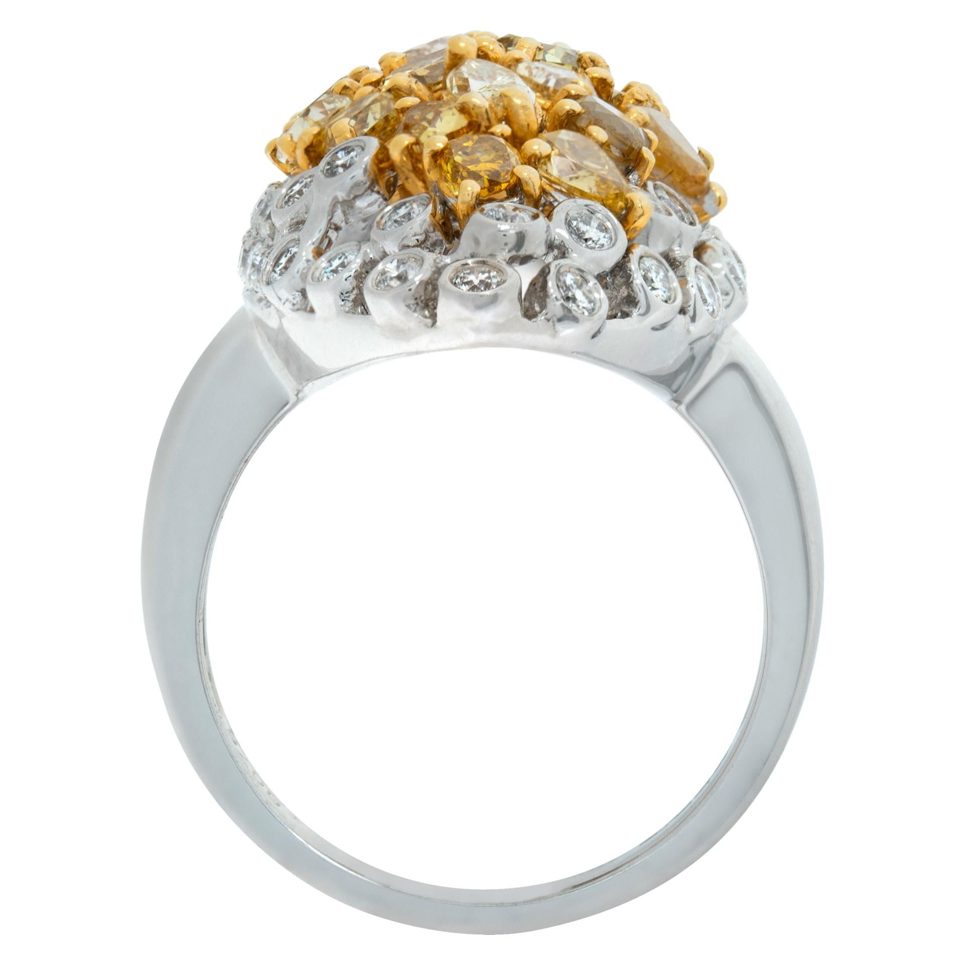 almond shape diamond ring