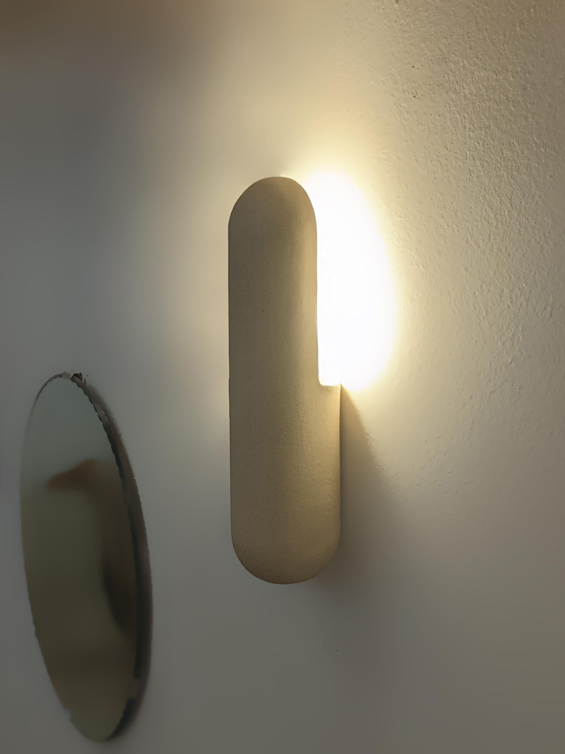 Contemporary Almond Small Kyrtos Wall Light by Lisa Allegra For Sale