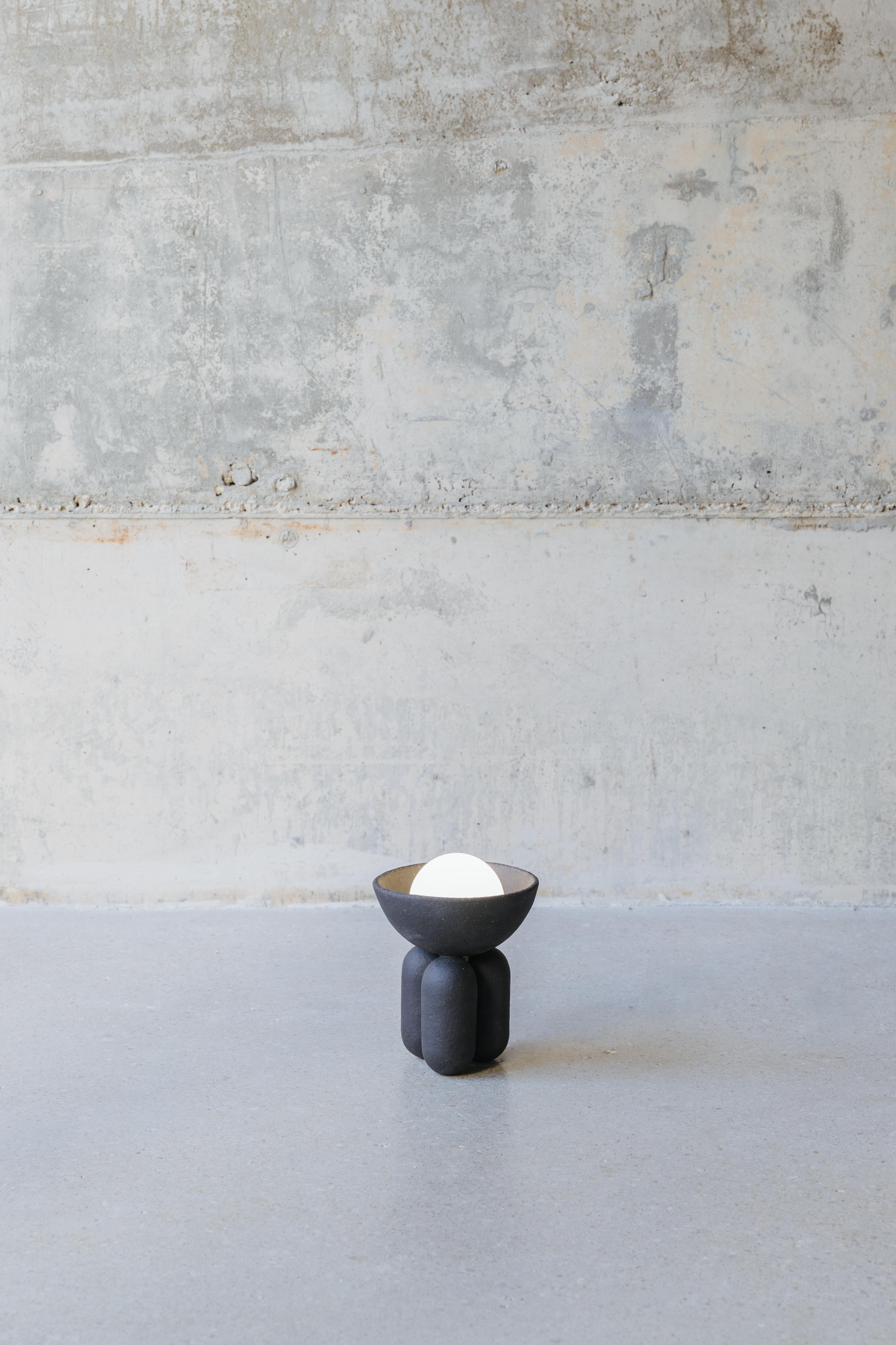 Spanish Almond Small Moor Half Sphere Lamp by Lisa Allegra For Sale