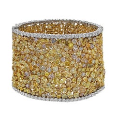 Almor Design Fancy Multicolored and White Diamond Bracelet