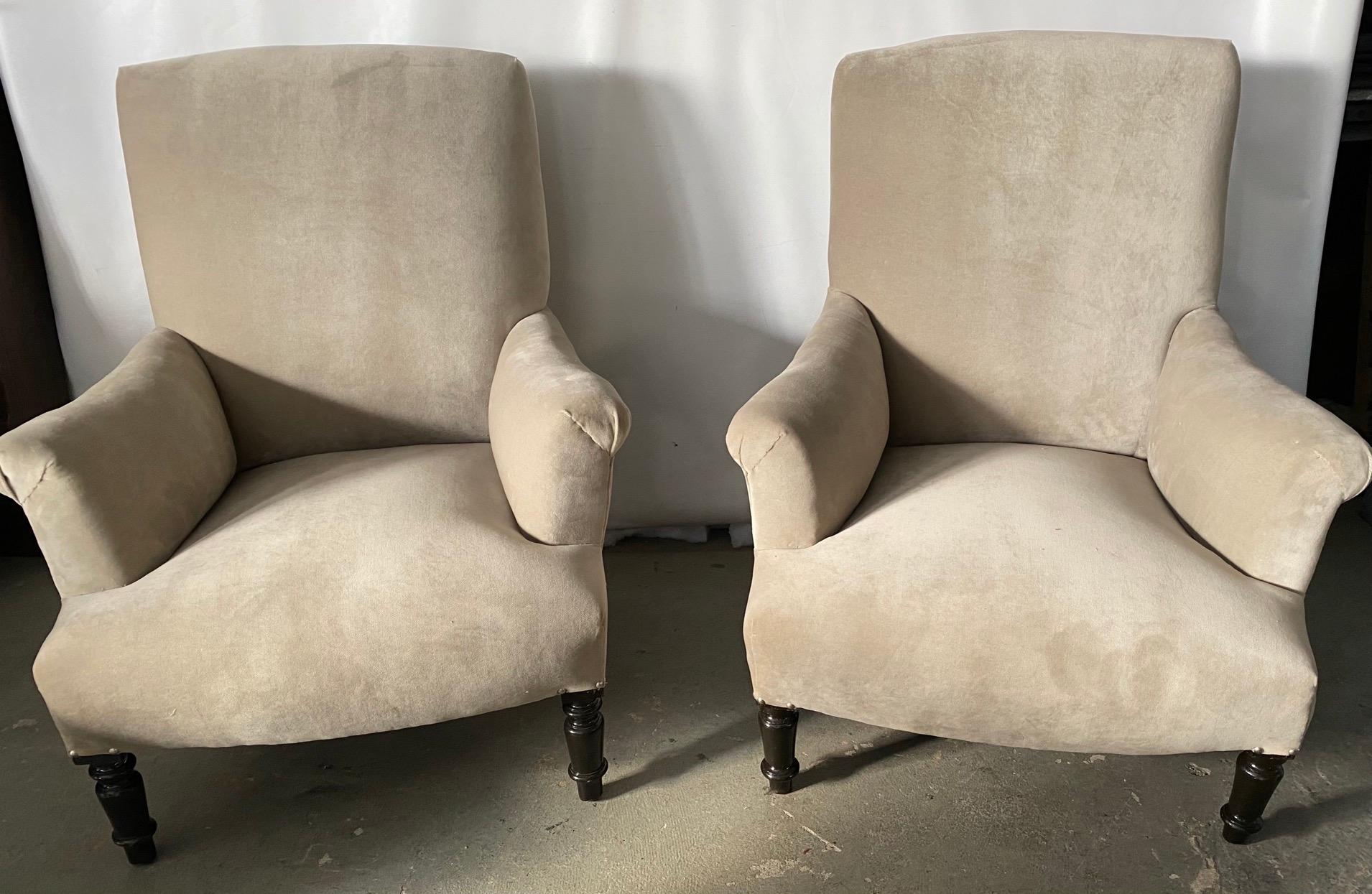 Almost a Pair of French Napoleon III Bergere 1