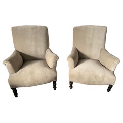 Almost a Pair of French Napoleon III Bergere