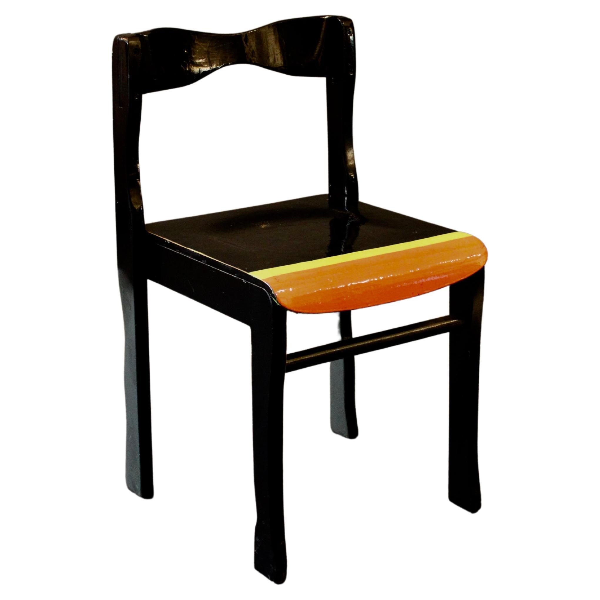 almost black, chair by german artist Markus Friedrich Staab 2011 For Sale