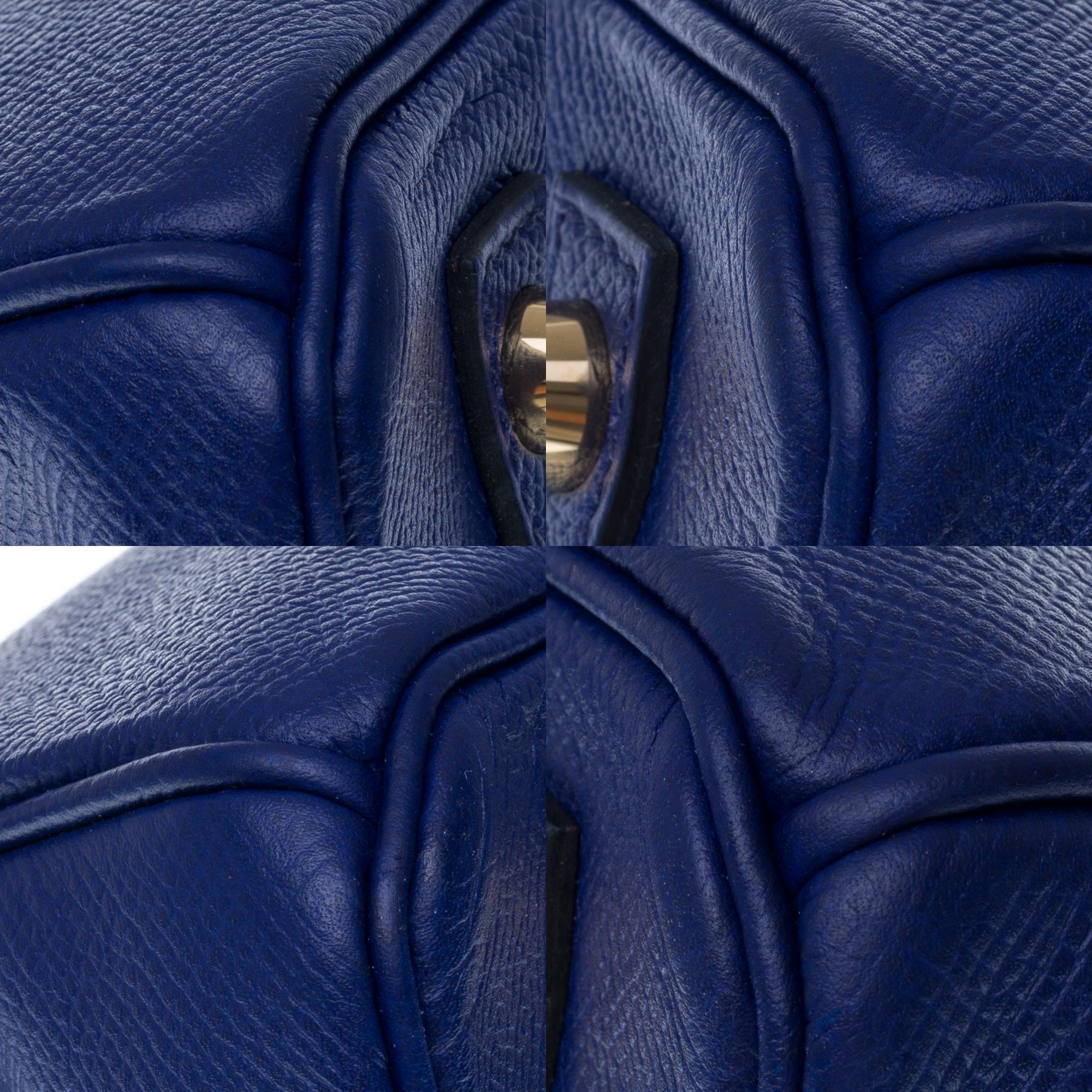 Almost New - Hermès Birkin 30 handbag in Blue Encre Epsom leather, gold hardware 6