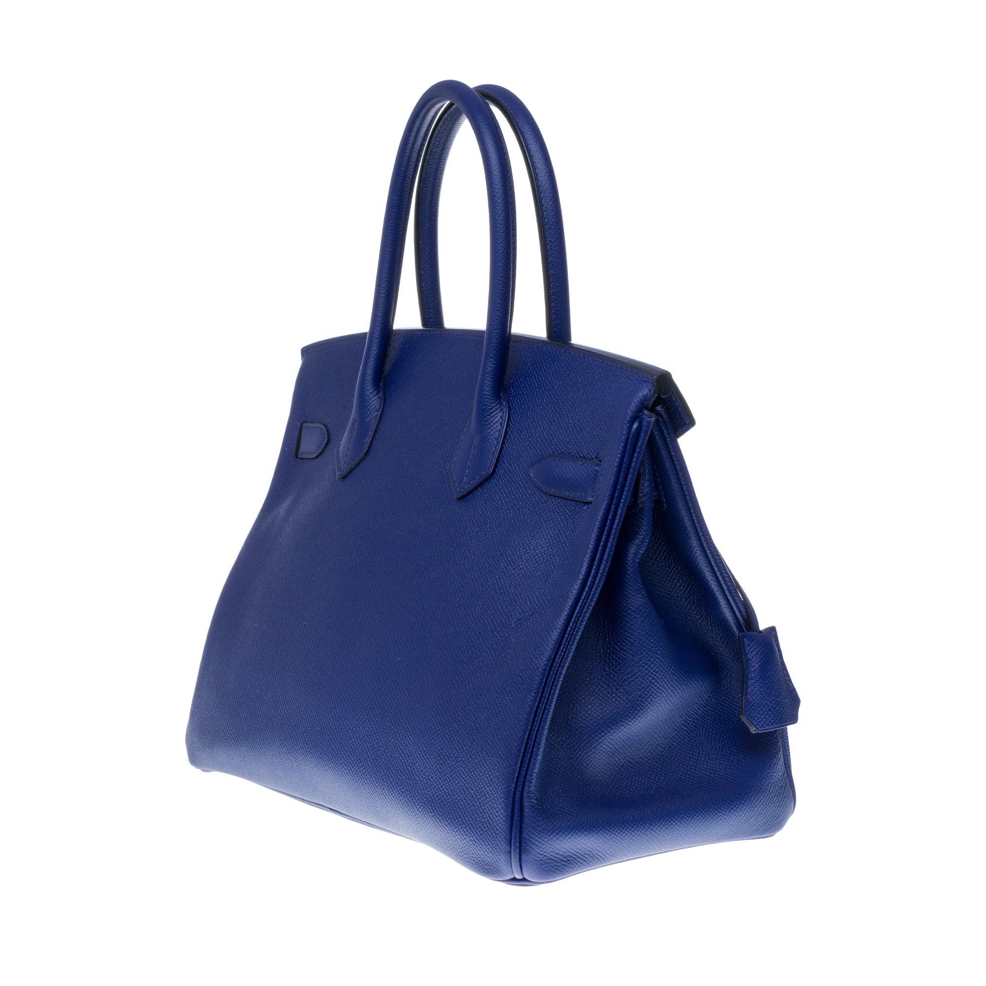 Women's Almost New - Hermès Birkin 30 handbag in Blue Encre Epsom leather, gold hardware