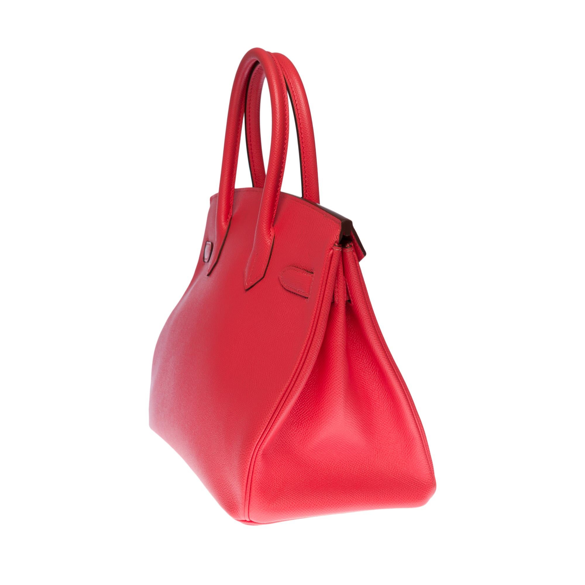 Almost New - Hermès Birkin 30 handbag in Rose Jaïpur Epsom leather, GHW In Excellent Condition In Paris, IDF
