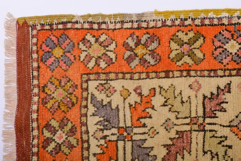 20th Century Almost Square Carpet Old Daskir For Sale