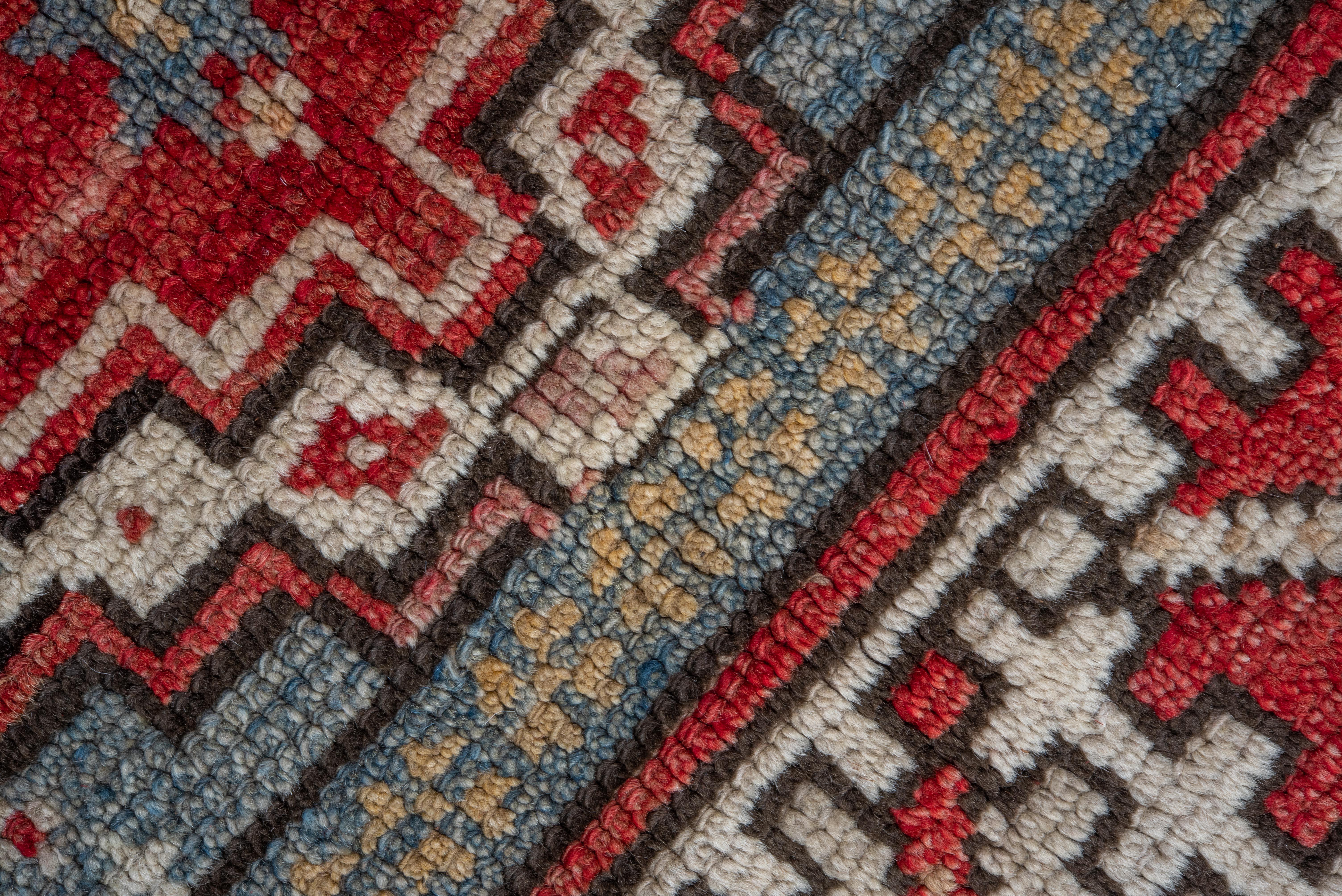 Wool Almost Square Turkish Oushak - Antique Circa 1930 For Sale