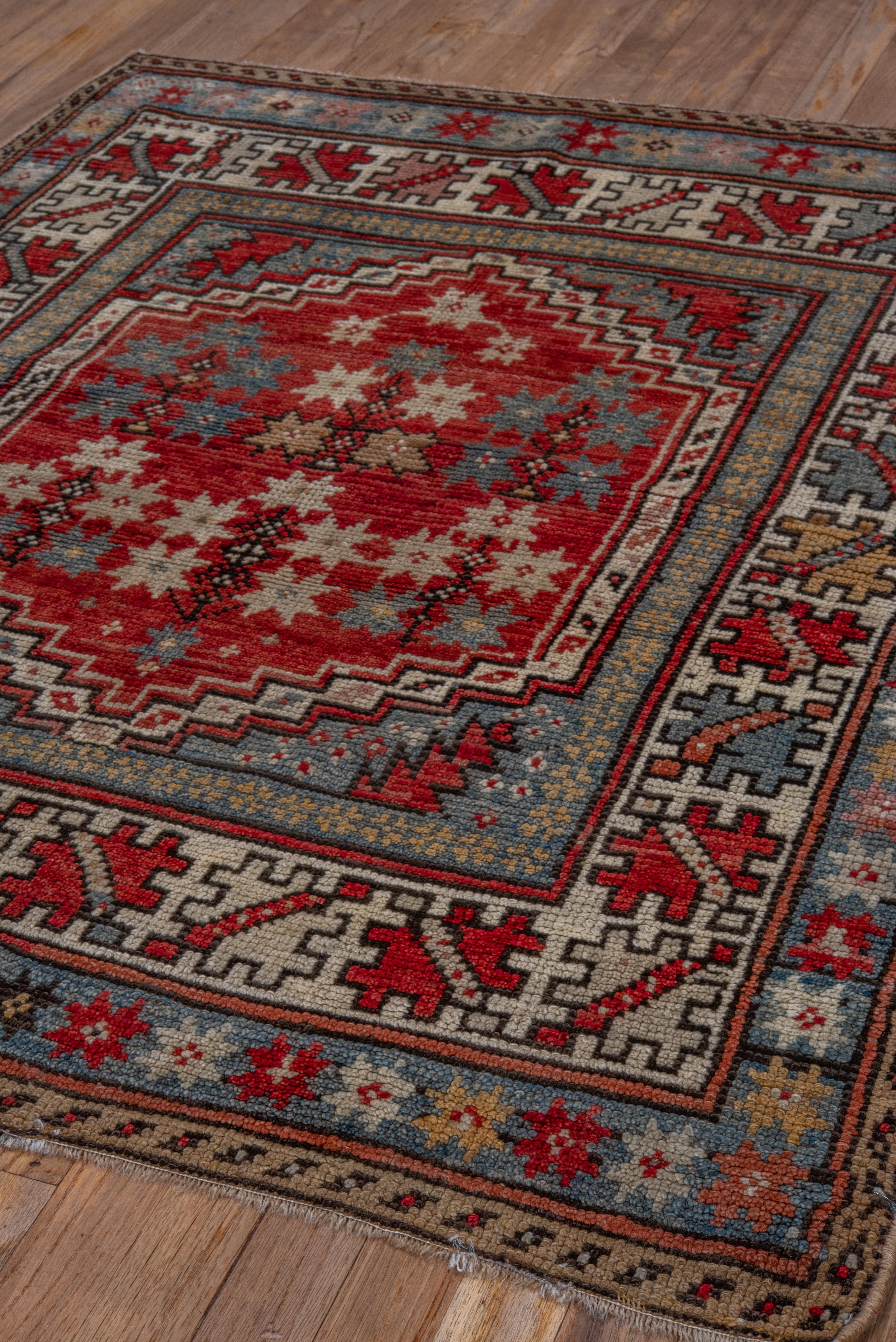Almost Square Turkish Oushak - Antique Circa 1930 For Sale 2
