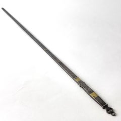Alnmått (Cubit measure) in iron with gilded details. Baroque, dated 1731