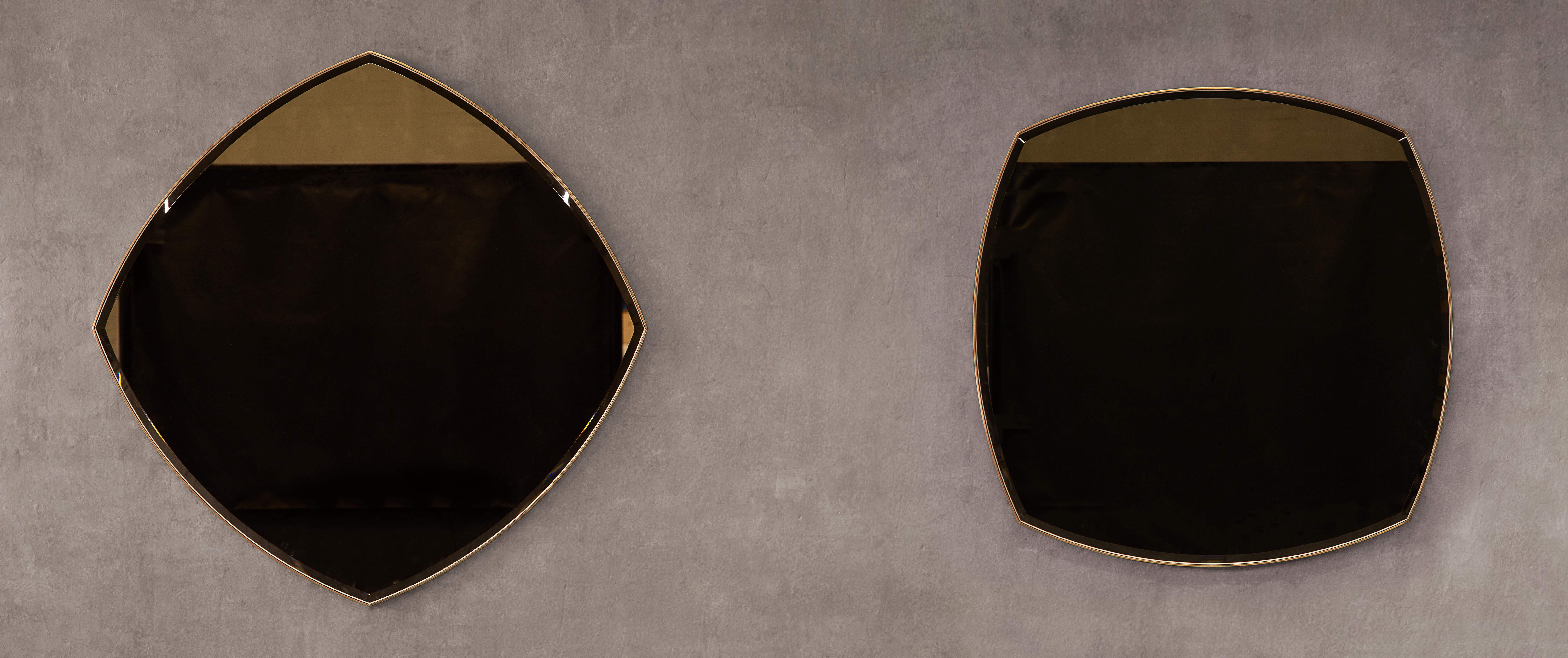Miroir Alnwick - Laiton patiné - Handmade in Britain - Medium en vente 2