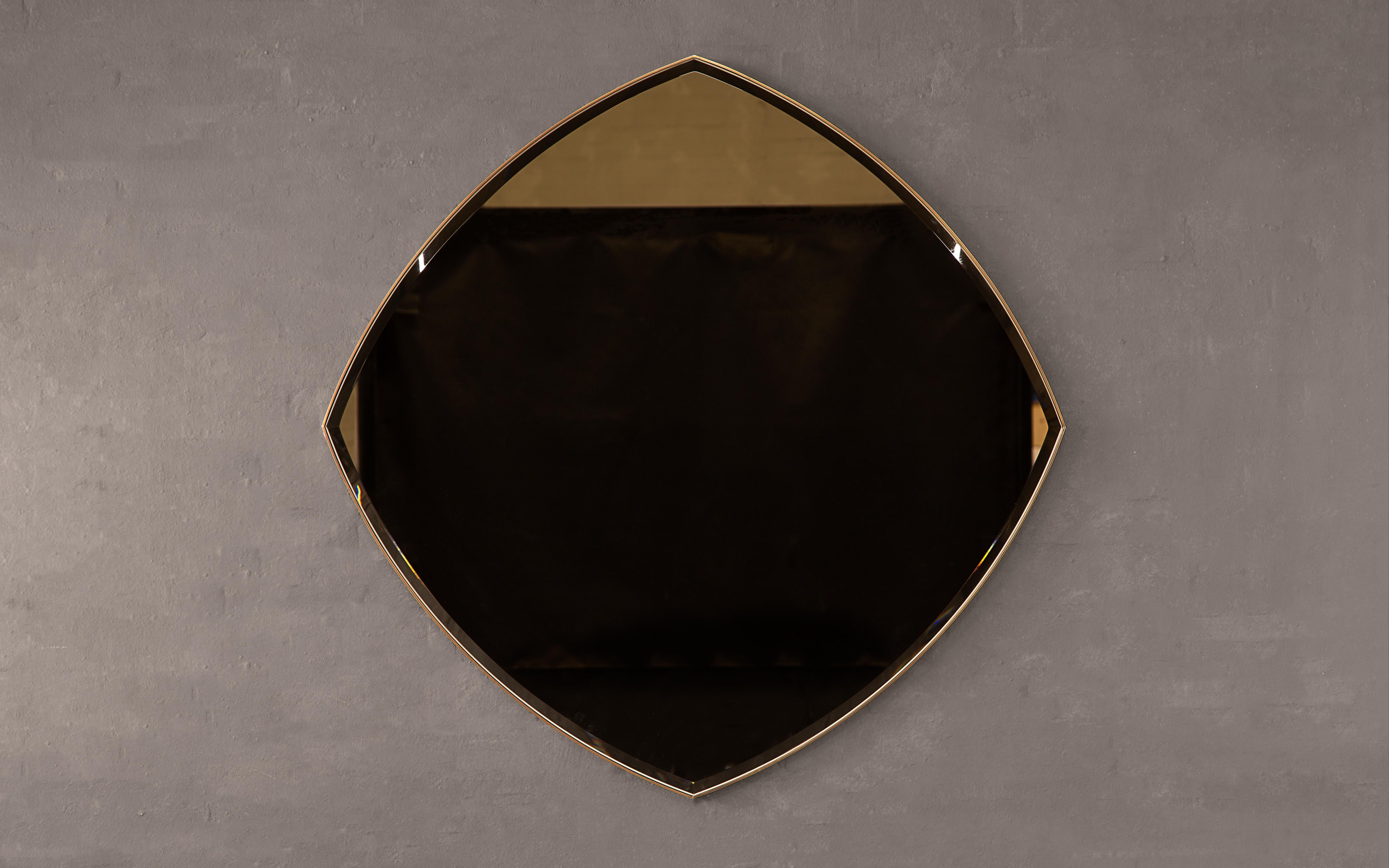 Alnwick mirror by Novocastrian
Dimensions: W 100 x D 2 x H 100 cm
Materials: Patinated Brass frame

Also available in:
80cm x 80cm x 2cm/ 120cm x 120cm x 2cm

We are metalworkers, architects, welders, artists, makers, engineers, and