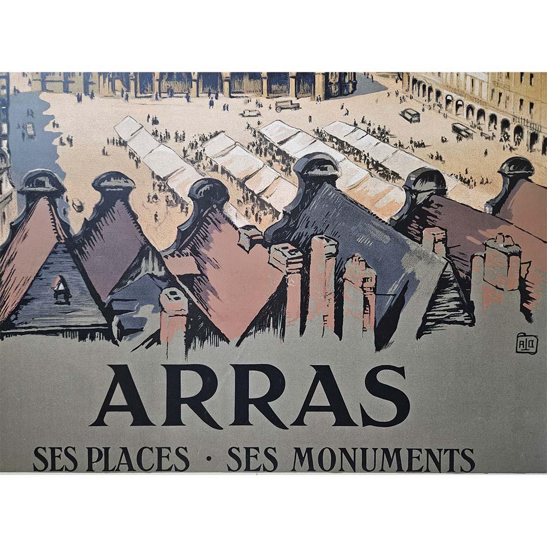 Affiche originale d'Alo pour le Chemin de Fer du Nord - Arras en vente 1