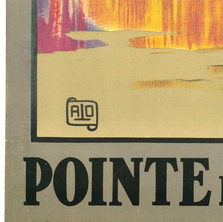 Französisches Vintage-Reiseplakat von Pointe de Penmarch im Angebot 1