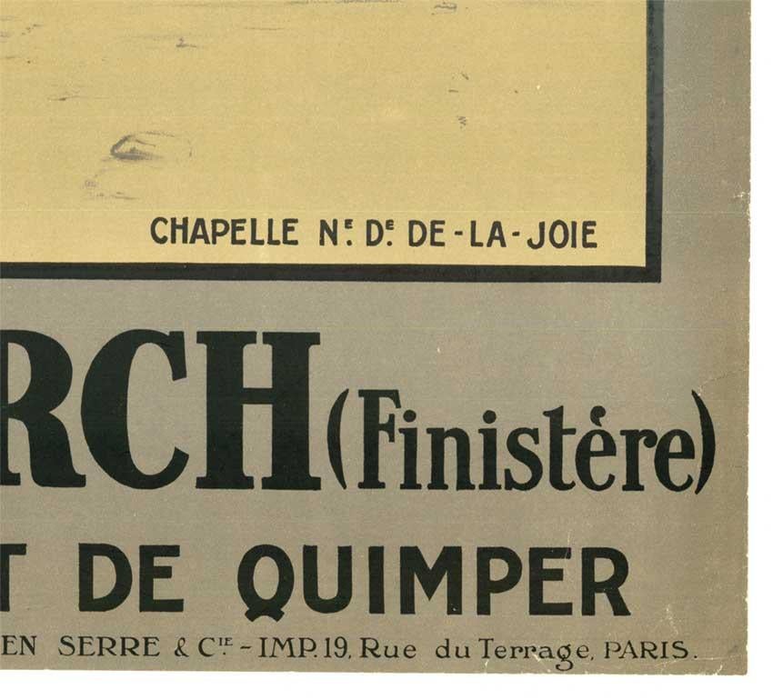 Französisches Vintage-Reiseplakat von Pointe de Penmarch im Angebot 2