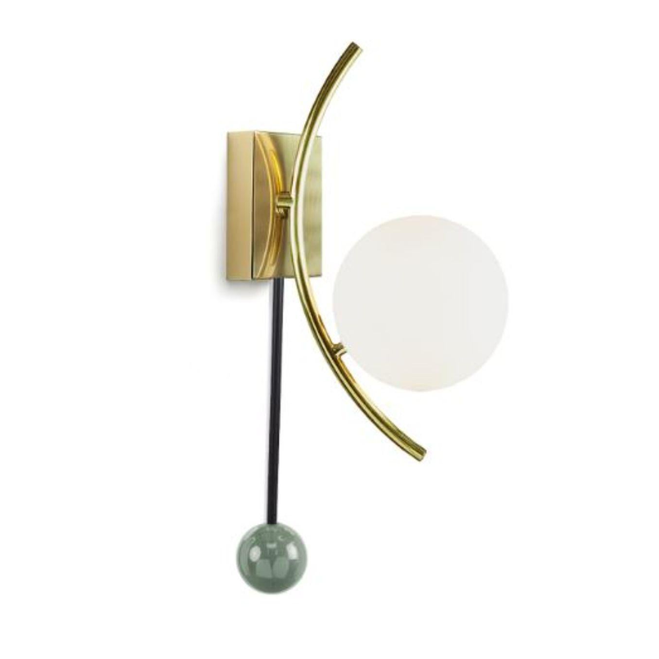 Aloe Helio wall lamp by Dooq
Dimensions: W 15 x D 27 x H 60 cm
Materials: lacquered metal, brass/nickel.
Also available in different colours and materials.

Information:
230V/50Hz
4 x max. G9
4W LED

120V/60Hz
4 x max. G9
4W LED

All