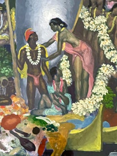 "Aloha, la parola universale", studio Art Deco per la serie di murales hawaiani di Savage