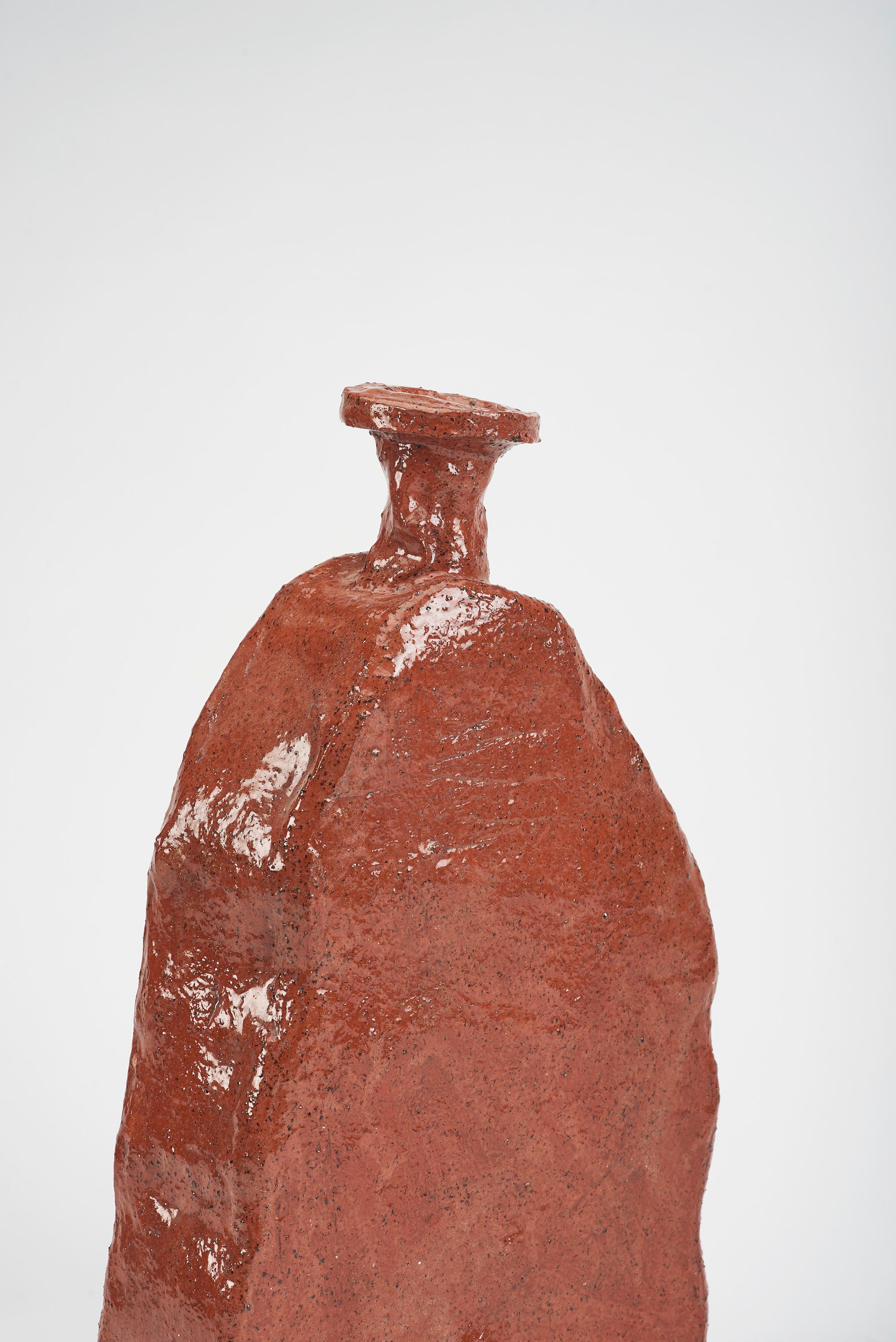 Glazed Aloi Medium Vase by Willem Van Hooff For Sale