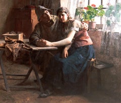"Interior Scene with a Fisherman and His Wife" by Alois Boudry