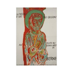 1946 Alois Carigiet - Les Trésors d'Art des Grisons Berne Exhibition Poster