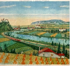 Original Vintage Swiss Travel Poster Suisse Septentrionale by Alois Carigiet